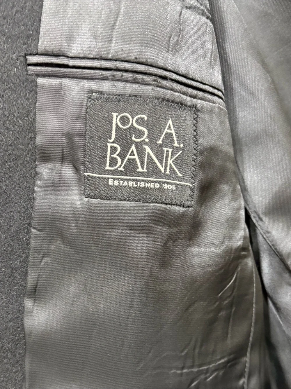 Jos. A. Bank Black 100% Camel Hair Blazer Sport Coat - Size 42R